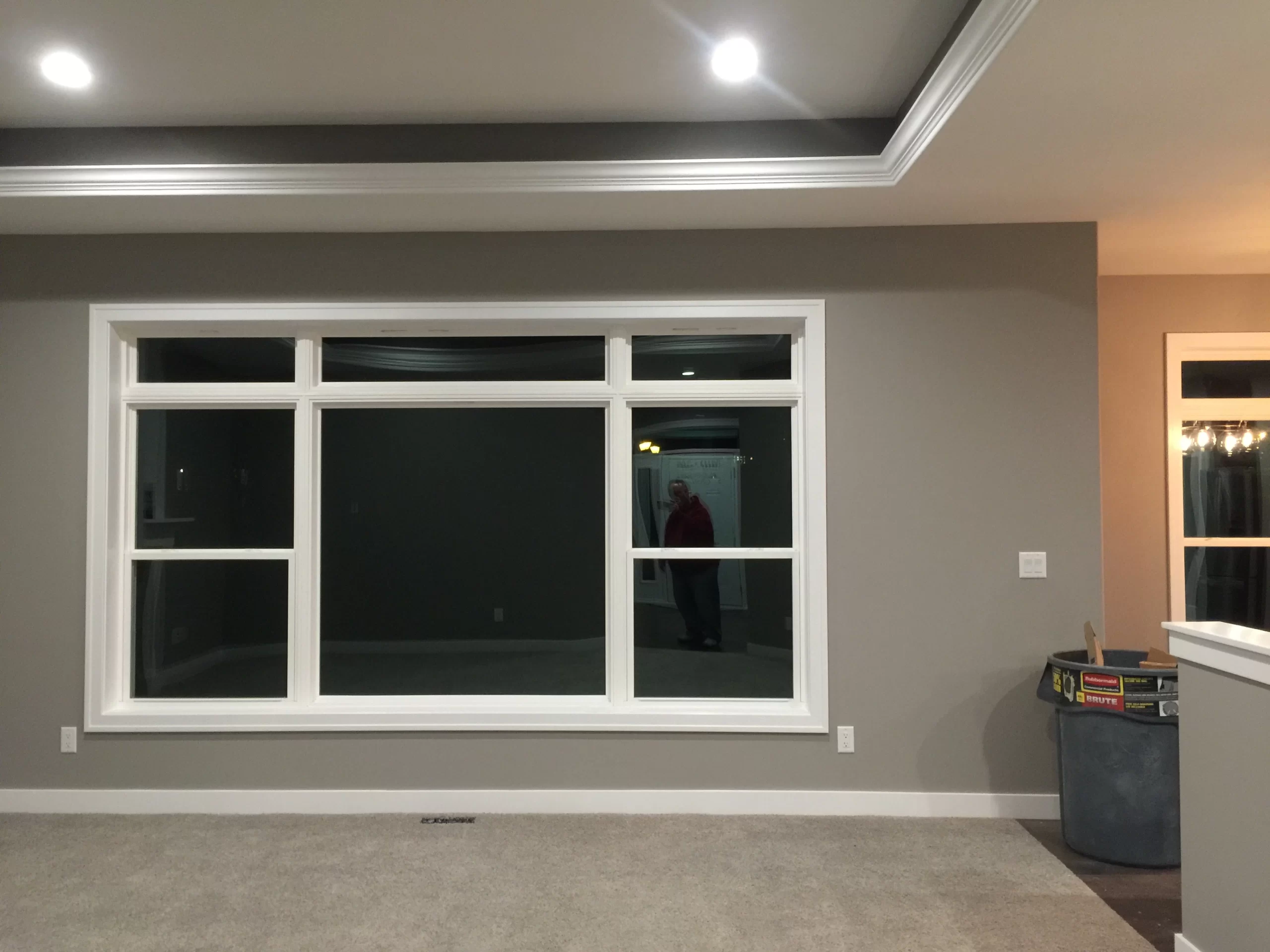 Trego Custom Homes – Completed Window Installation Interior view of a newly installed window in a home.