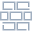 Brick wall icon representing strong and lasting construction foundations